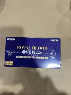 One Piece SEALED OP-10 Royal Blood Booster Box English Factory Sealed In Hand - Image 5