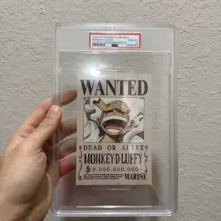 2024 ITO-YOKADO X ONE PIECE WANTED POSTER DESIGN POSTCARD MONKEY D. LUFFY PSA 10 - Image 1