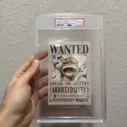 2024 ITO-YOKADO X ONE PIECE WANTED POSTER DESIGN POSTCARD MONKEY D. LUFFY PSA 10 - Image 2