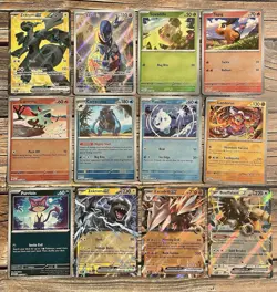 Pokemon Black Bolt White Flare Card Lot x12 Zekrom EX Sawk IR Masterball *NM - Image 1