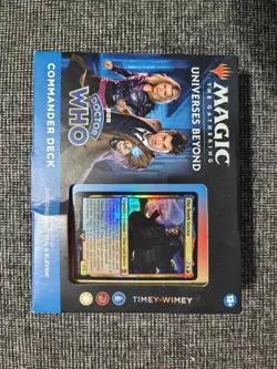 Doctor Who MTG Timey-Wimey Commander Deck, never used, 2 card promo missing - Image 1