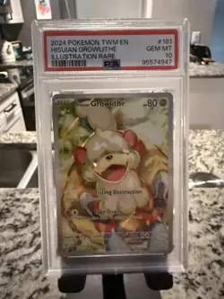 Twilight Masquerade Illustration Rare Card Hisiuan Growlithe #181 PSA 10 - Image 1