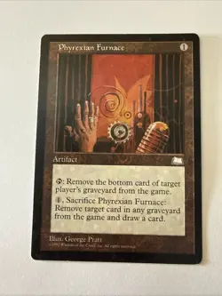 MTG magic cards 1x Phyrexian Furnace Weatherlight Light Play, English Read - Image 1