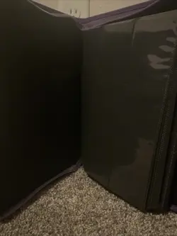 9-Pocket Zip Card Binder – 360 Double-Sided for MTG, TCG, Sports Purple Color - Image 3