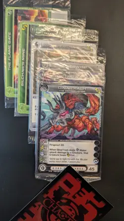 Chaotic Fire And Stone 3 Card Promo Lot Of 30x Sealed Packs - Image 4