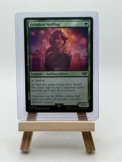 Delighted Halfling #158 (NM) Lord of the Rings LTR Magic MTG - Image 1