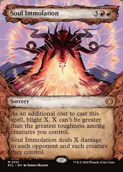 MTG Magic 1 x Soul Immolation #321 x 1 - ECL - Showcase - Image 1