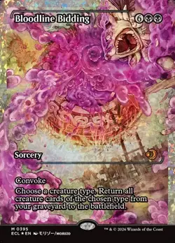 MTG Magic 1 x Bloodline Bidding #395 x 1 - ECL - Showcase FOIL - Image 1