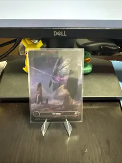 Swamp (0369) - Galaxy Foil - Borderless Edge of Eternities MTG Free Ship - Image 1