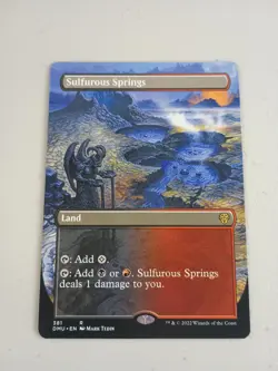 MTG Sulfurous Springs Borderless Dominaria United Dual Land Magic NM - Image 1
