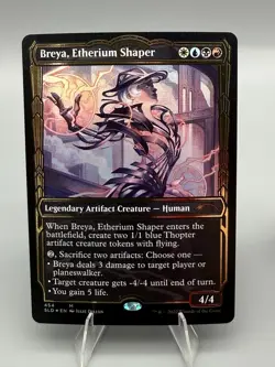 MTG Breya, Etherium Shaper 454 M Secret Lair Drop - Gilded Foil NM - Image 1