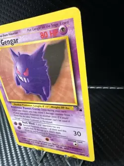 Gengar Fossil 20/62 Rare WOTC Pokemon Card LP – Non-Holo - Image 4