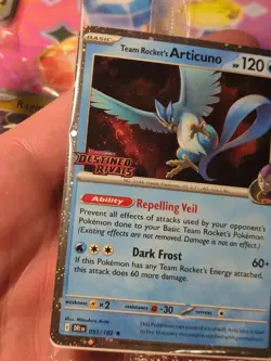 Pokemon Team Rocket's Articuno Best Buy Sealed Promo Destined Rivals Stamp Swirl - Image 4