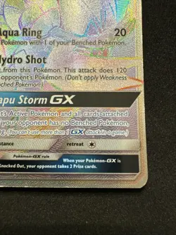 Pokemon Tapu Fini GX - 152/147 - Burning Shadows - Rainbow Secret Rare - Image 5