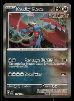 Roaring Moon SV05: Temporal Forces #109/162 Holo Rare Pokemon NM - Image 1