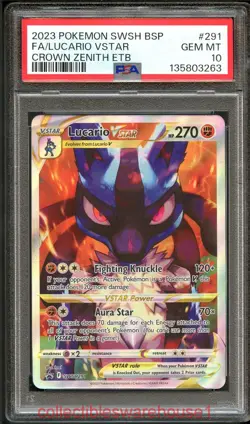 Pokemon Promo Lucario VSTAR SWSH291 PSA 10 - Image 1