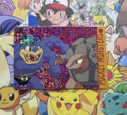 Pokemon Rare Vintage Vending Machine Holo prism sticker Nintendo 1999 Bandai - Image 1