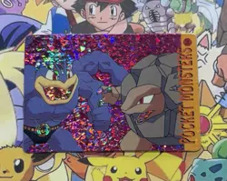 Pokemon Rare Vintage Vending Machine Holo prism sticker Nintendo 1999 Bandai - Image 2