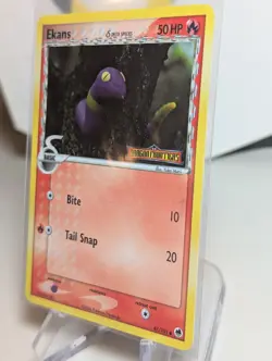 Pokemon TCG Ekans 47/101 EX Dragon Frontiers Stamped Reverse Holo 2006 LP - Image 3
