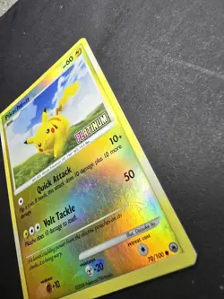 Pikachu Lv. 12 70/100 Reverse Holo Stamp Pokemon Majestic Dawn TCG Mp - Image 4