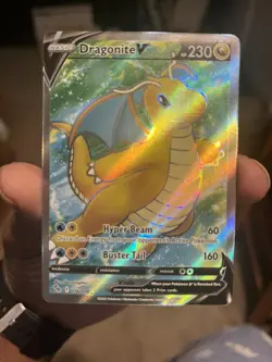 Dragonite V (Full Art) 076/078 Pokemon GO Holo - Image 1