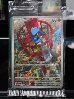 Pokemon TCG Riolu 010 ETB Promo Mega Evolutions SEALED Black Star Promo - Image 1
