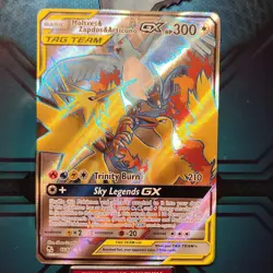 Pokemon Moltres & Zapdos & Articuno GX 66/68 Hidden Fates Full Art Holo 300 HP - Image 1