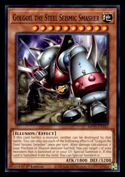 Golgoil the Steel Seismic Smasher MP25-EN345 Yu-Gi-Oh! 2025 Mega Pack Tin NM - Image 1