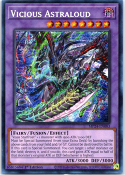 Vicious Astraloud - MP24-EN083 Prismatic Secret Rare 1st Edition Yugioh - Image 1