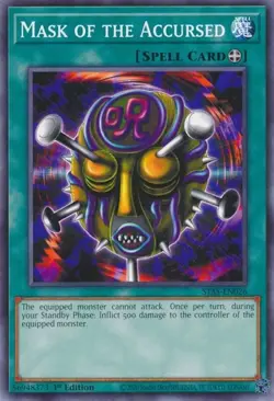 (3x) Mask of the Accursed - STAS-EN026 - NM - Common - 1st ed - Yugioh - Image 1