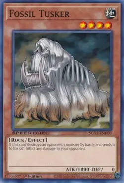 (3x) Fossil Tusker - SGX4-END09 - NM/VLP - Common - 1st ed - Yugioh - Image 1