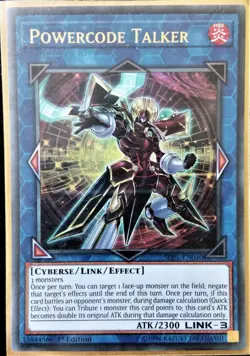 YuGiOh Powercode Talker Ultra Rare 1st Edition SDPL-EN040 NM - Image 1