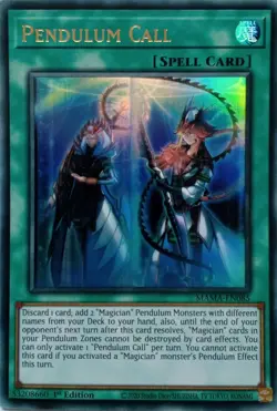 MAMA-EN085 PENDULUM CALL ULTRA RARE 1ST EDITION YuGiOh CARD - Image 1