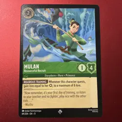 Disney Lorcana Winterspell #69/204 Mulan - Resourceful Recruit Regular NM - Image 1