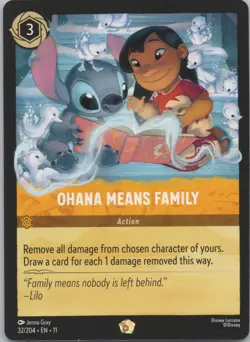 Disney Lorcana Winterspell (11) #32/204 Ohana Means Family - Image 1