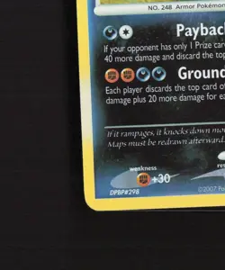 Tyranitar 17/123 Mysterious Treasures Reverse Holo Rare Pokemon Card LP - Image 5