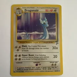 Pokemon Dragonair 80 HP Rare 22/130 Base Set 2 2000 Wizards English TCG Card - Image 1