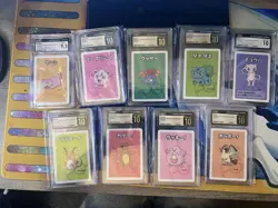 Pokemon CGC Pristine 10 Lot Japanese Old Maid Cards Charmander, Raichu, Mew Etc - Image 1