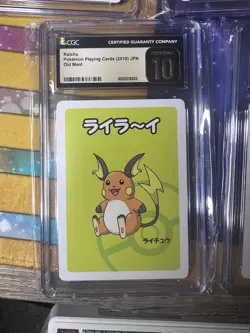 Pokemon CGC Pristine 10 Lot Japanese Old Maid Cards Charmander, Raichu, Mew Etc - Image 4