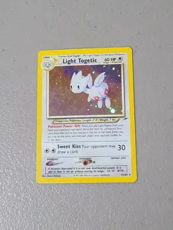 Pokemon TCG Light Togetic Holo Card 15/105 Vintage Neo Destiny - MP - Image 1