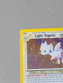 Pokemon TCG Light Togetic Holo Card 15/105 Vintage Neo Destiny - MP - Image 2