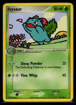 Ivysaur 34/100 Non Holo Crystal Guardians Pokemon Card MP - Image 1