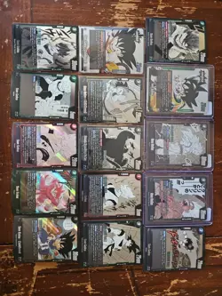 15 Card Goku Lot From Dragonball Super FusionWorld Manga Booster 01 And 02 - Image 1