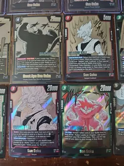 15 Card Goku Lot From Dragonball Super FusionWorld Manga Booster 01 And 02 - Image 3