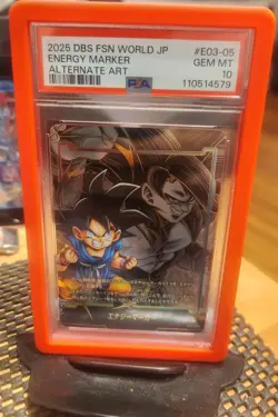 PSA 10 Dragon Ball Super Card Game Son Goku E03-05 Energy Marker Japanese - Image 1