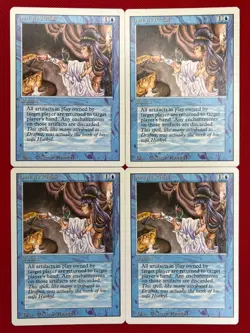 MTG 4X Hurkyl's Recall X4 Revised Edition Magic - (3X NM & 1X LP) - Image 1