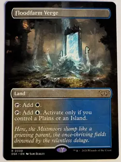 MTG Floodfarm Verge 330 (missprint on the back ) Duskmourn: House of Horror NM - Image 1