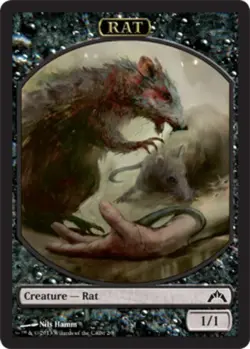 1x Rat Token Moderate Play MTG Magic - Kid Icarus - - Image 1