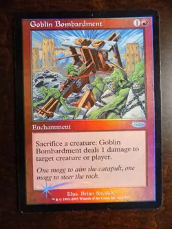 MTG DCI Promo Foil - 1 x Goblin Bombardment (NM) - Image 1