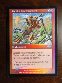 MTG DCI Promo Foil - 1 x Goblin Bombardment (NM) - Image 2